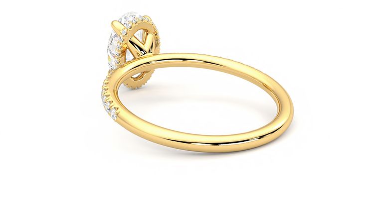 Taylor & Hart Thyme Oval Engagement Ring 360 degree image 17