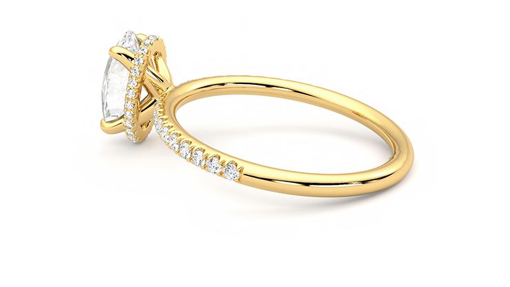 Taylor & Hart Thyme Oval Engagement Ring 360 degree image 19