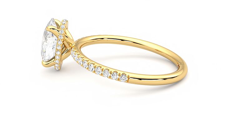 Taylor & Hart Thyme Oval Engagement Ring 360 degree image 20
