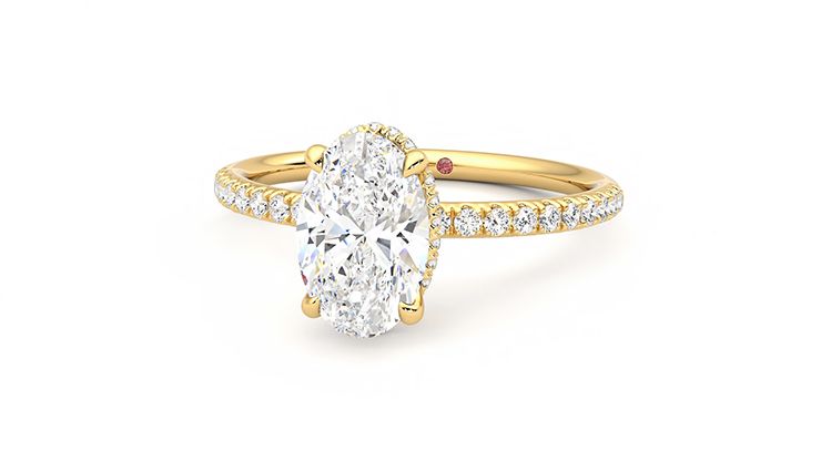 Taylor & Hart Thyme Oval Engagement Ring 360 degree image 27