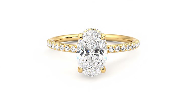 Taylor & Hart Thyme Oval Engagement Ring 360 degree image 29