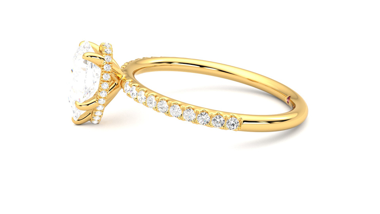 Taylor & Hart Thyme Pear Engagement Ring 360 degree image 21