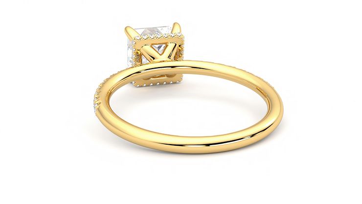 Taylor & Hart Thyme Princess Engagement Ring 360 degree image 16