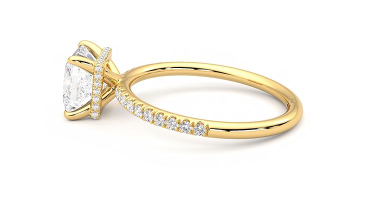 Taylor & Hart Thyme Princess Engagement Ring 360 degree image 20