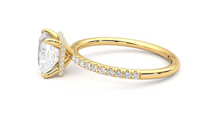 Taylor & Hart Thyme Princess Engagement Ring 360 degree image 21