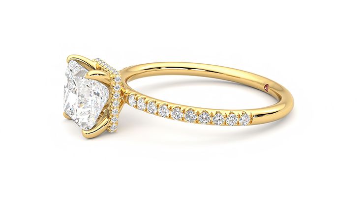 Taylor & Hart Thyme Princess Engagement Ring 360 degree image 22
