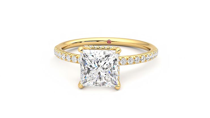 Taylor & Hart Thyme Princess Engagement Ring 360 degree image 28