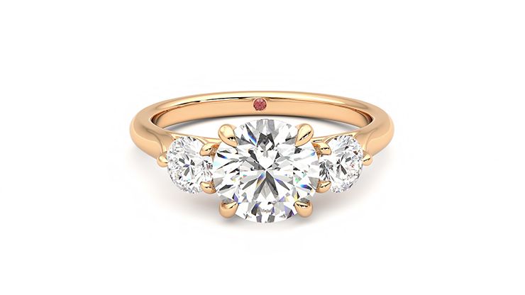 Taylor & Hart Tranquility Round Engagement Ring 360 degree image 0