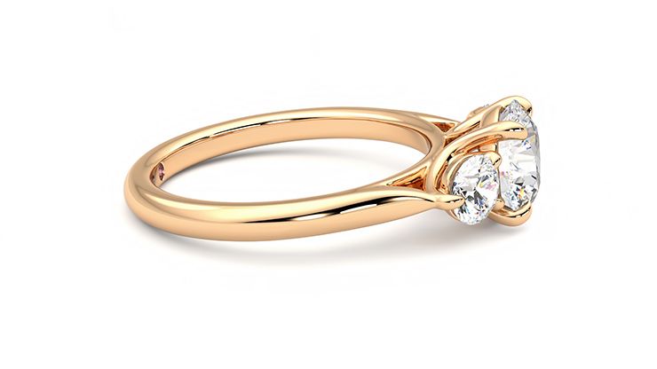 Taylor & Hart Tranquility Round Engagement Ring 360 degree image 8