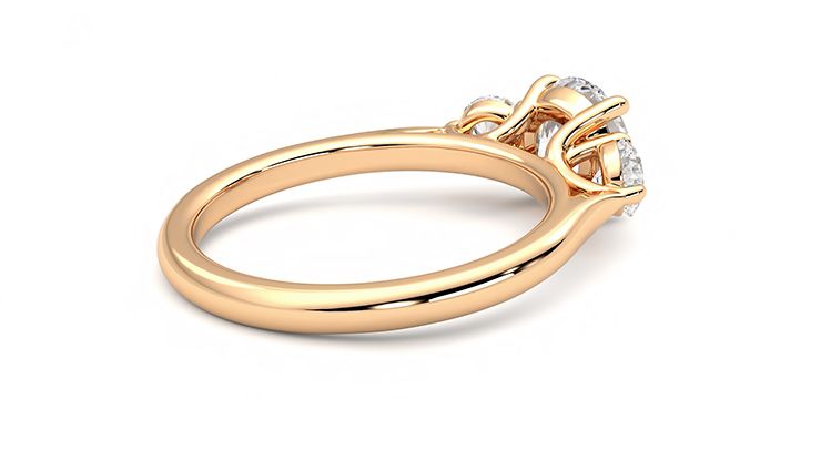 Taylor & Hart Tranquility Round Engagement Ring 360 degree image 11