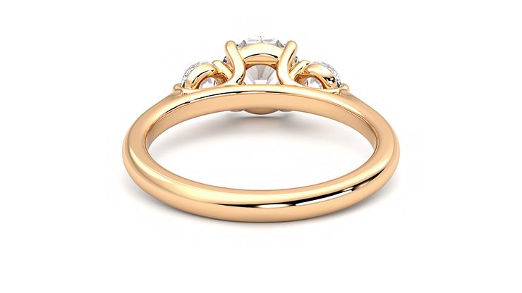 Taylor & Hart Tranquility Round Engagement Ring 360 degree image 14
