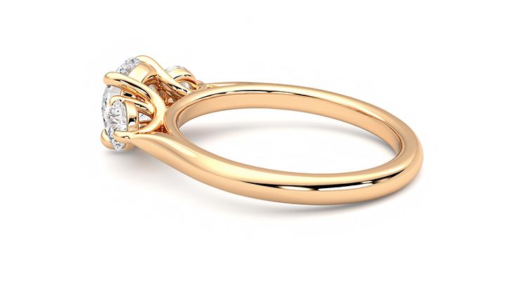 Taylor & Hart Tranquility Round Engagement Ring 360 degree image 18