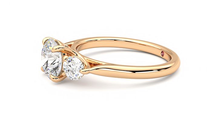 Taylor & Hart Tranquility Round Engagement Ring 360 degree image 21