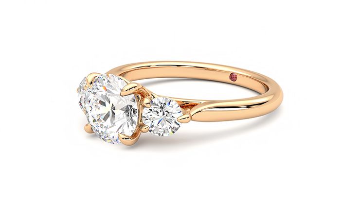 Taylor & Hart Tranquility Round Engagement Ring 360 degree image 23