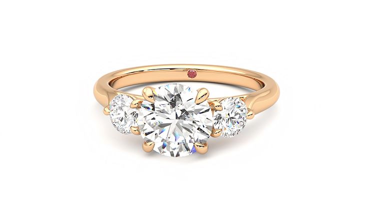 Taylor & Hart Tranquility Round Engagement Ring 360 degree image 27