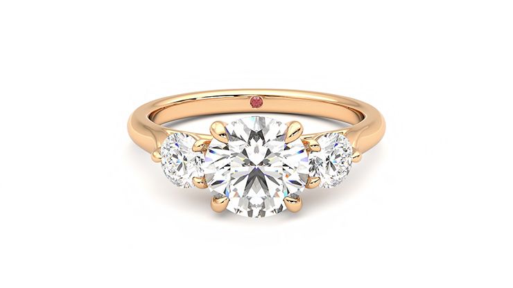 Taylor & Hart Tranquility Round Engagement Ring 360 degree image 29