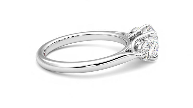 Taylor & Hart Tranquility Round Engagement Ring 360 degree image 9