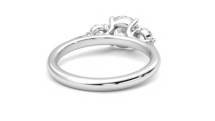 Taylor & Hart Tranquility Round Engagement Ring 360 degree image 13