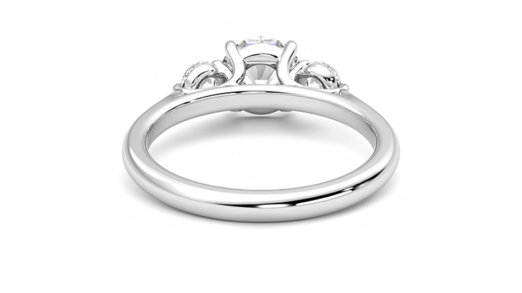 Taylor & Hart Tranquility Round Engagement Ring 360 degree image 14