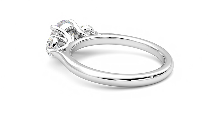 Taylor & Hart Tranquility Round Engagement Ring 360 degree image 17