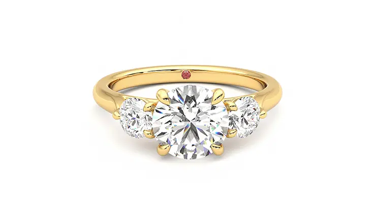 Taylor & Hart Tranquility Round Engagement Ring 360 detail 01