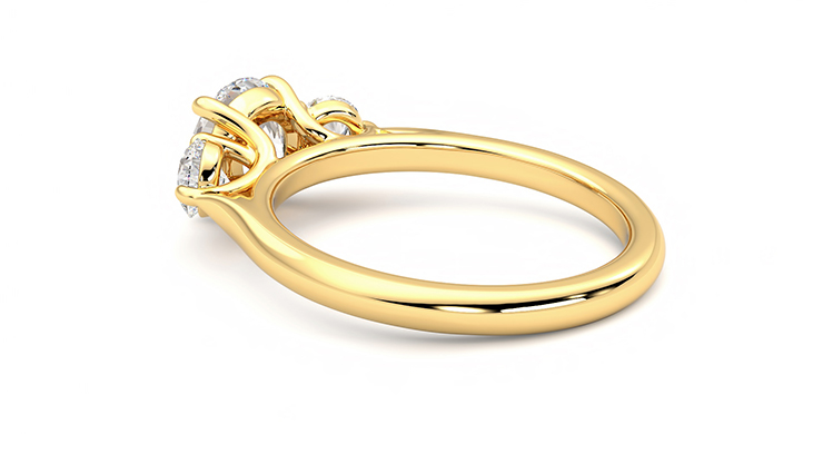 Taylor & Hart Tranquility Round Engagement Ring 360 degree image 17