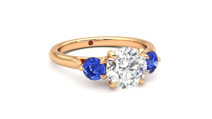 Taylor & Hart Tranquility Round Engagement Ring 360 degree image 4