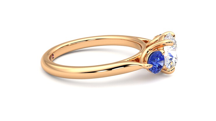 Taylor & Hart Tranquility Round Engagement Ring 360 degree image 9