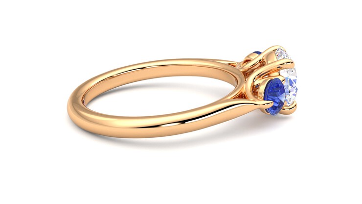 Taylor & Hart Tranquility Round Engagement Ring 360 degree image 10