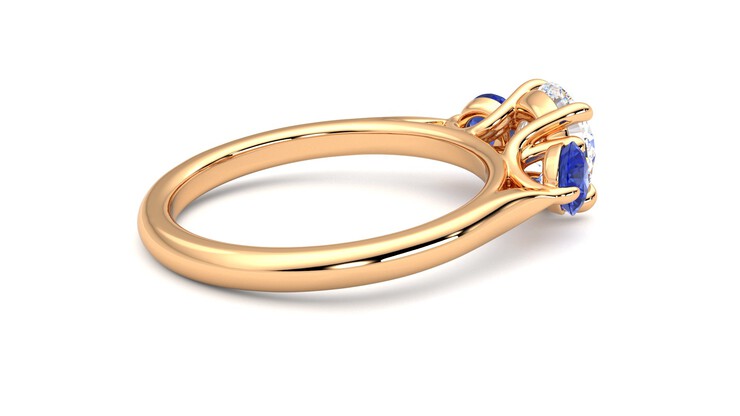 Taylor & Hart Tranquility Round Engagement Ring 360 degree image 11
