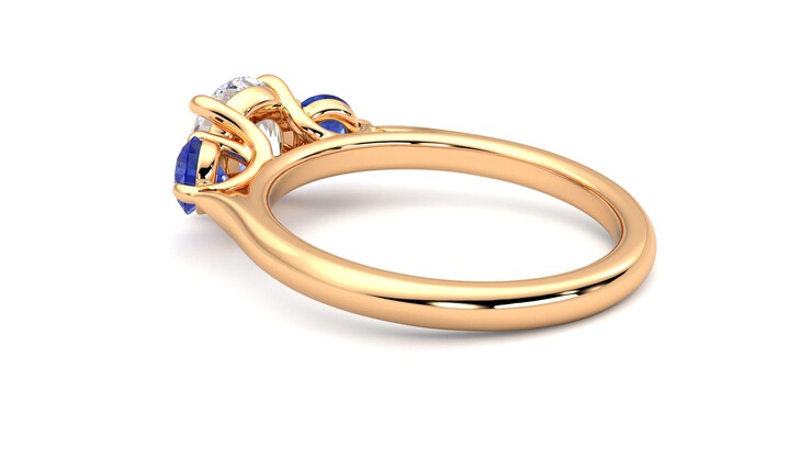 Taylor & Hart Tranquility Round Engagement Ring 360 degree image 18