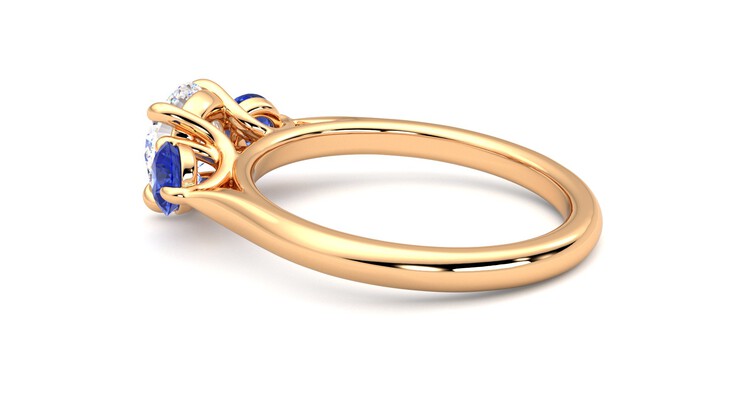 Taylor & Hart Tranquility Round Engagement Ring 360 degree image 19