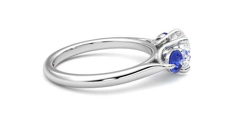 Taylor & Hart Tranquility Round Engagement Ring 360 degree image 10