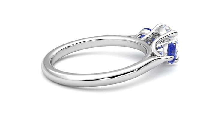Taylor & Hart Tranquility Round Engagement Ring 360 degree image 11