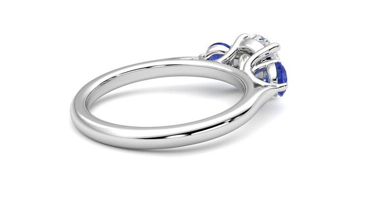Taylor & Hart Tranquility Round Engagement Ring 360 degree image 12