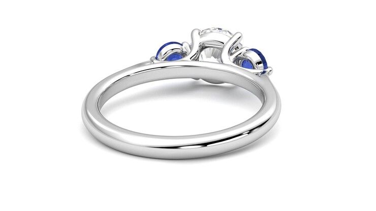 Taylor & Hart Tranquility Round Engagement Ring 360 degree image 14