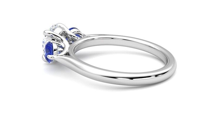 Taylor & Hart Tranquility Round Engagement Ring 360 degree image 19
