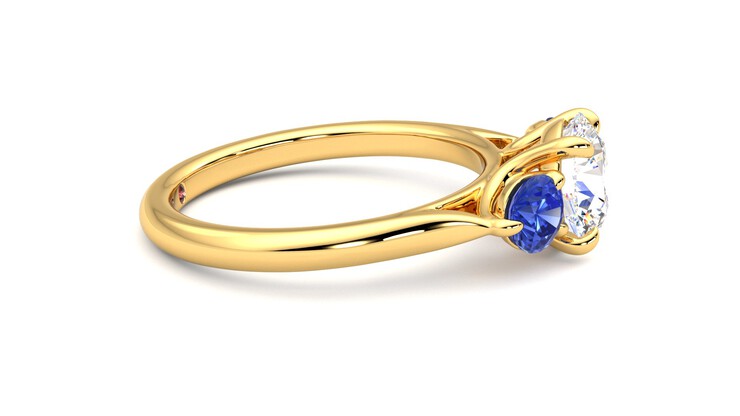 Taylor & Hart Tranquility Round Engagement Ring 360 degree image 9