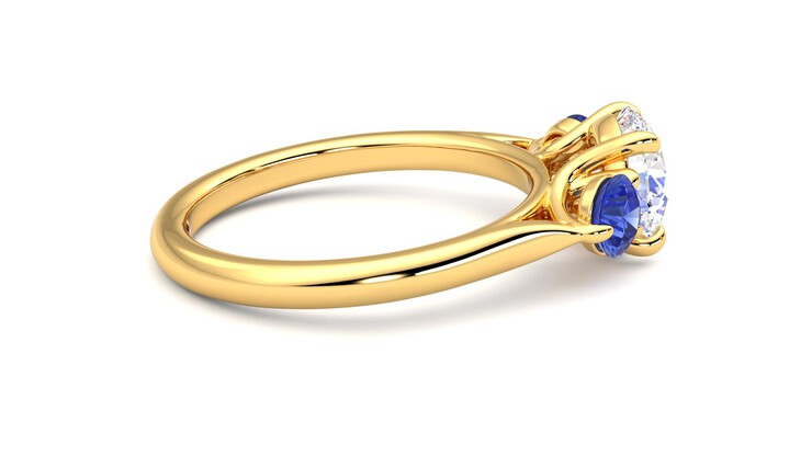 Taylor & Hart Tranquility Round Engagement Ring 360 degree image 10