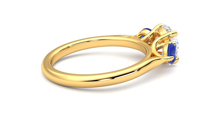Taylor & Hart Tranquility Round Engagement Ring 360 degree image 11