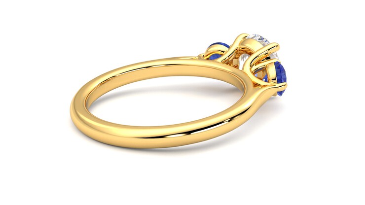 Taylor & Hart Tranquility Round Engagement Ring 360 degree image 12