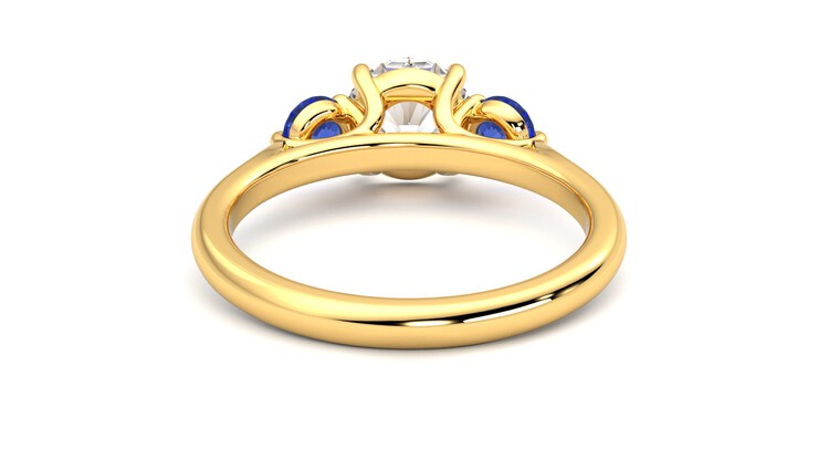 Taylor & Hart Tranquility Round Engagement Ring 360 degree image 15