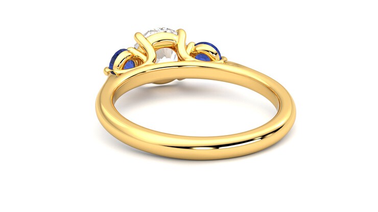 Taylor & Hart Tranquility Round Engagement Ring 360 degree image 16