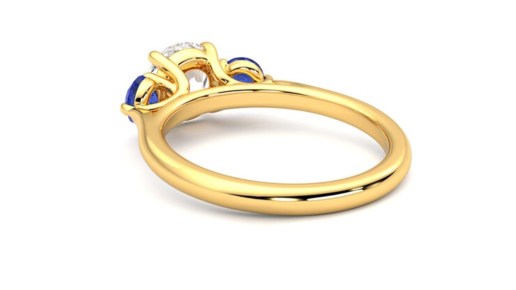 Taylor & Hart Tranquility Round Engagement Ring 360 degree image 17