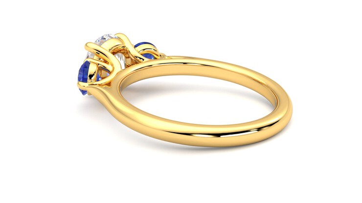 Taylor & Hart Tranquility Round Engagement Ring 360 degree image 18