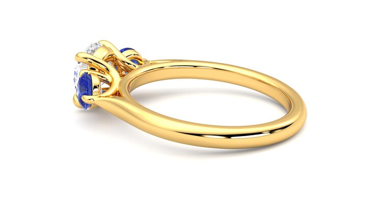 Taylor & Hart Tranquility Round Engagement Ring 360 degree image 19