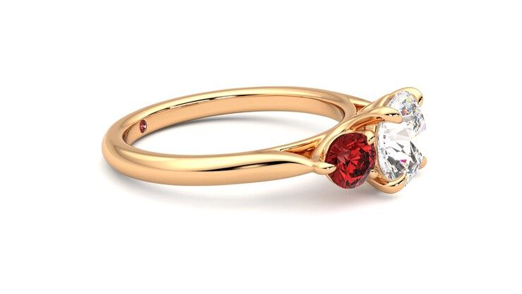 Taylor & Hart Tranquility Round Engagement Ring 360 degree image 8