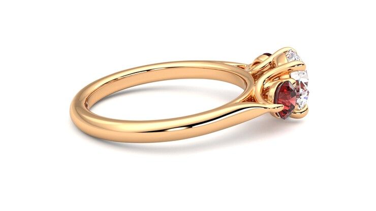 Taylor & Hart Tranquility Round Engagement Ring 360 degree image 10