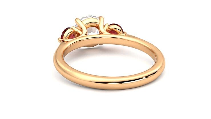 Taylor & Hart Tranquility Round Engagement Ring 360 degree image 16
