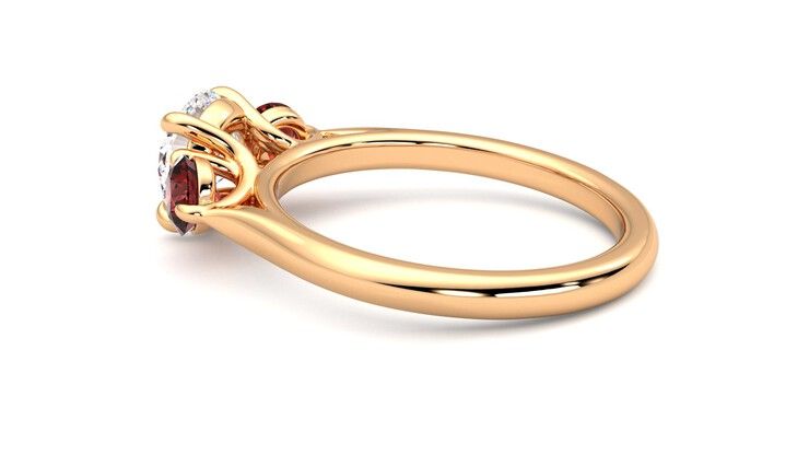 Taylor & Hart Tranquility Round Engagement Ring 360 degree image 19